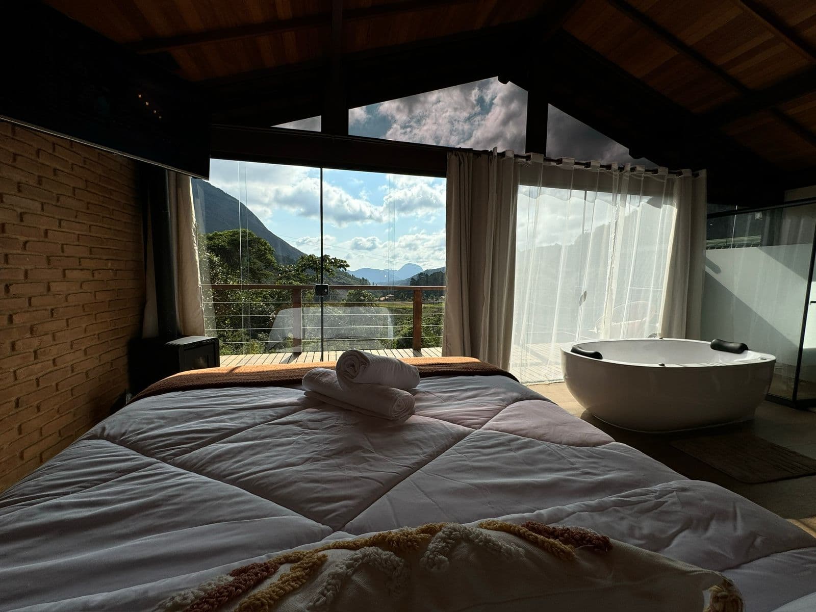 Recanto Mashallah - Vista das cabanas